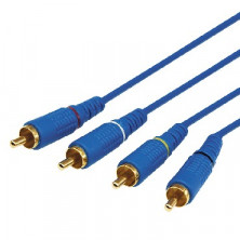 REXANT (17-0303-1) 4х4RCA GOLD 2м синий (10)