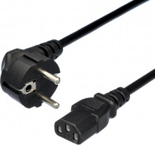 GOPOWER (00-00024055) кабель питания евровилка CEE 7/7-C13 (f) 1.2м ПВХ 0.75мм черный (1/10/200)