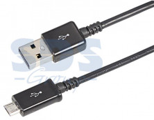 REXANT (18-4268-20) USB кабель microUSB длинный штекер 1 м черный